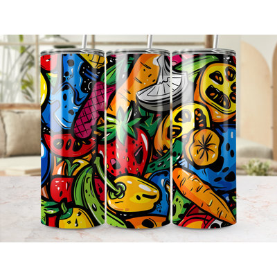 Choose Handmade Tumblers 591 mL Vacuum Insulated Stainless Steel (18/8) Travel Tumbler with Straw