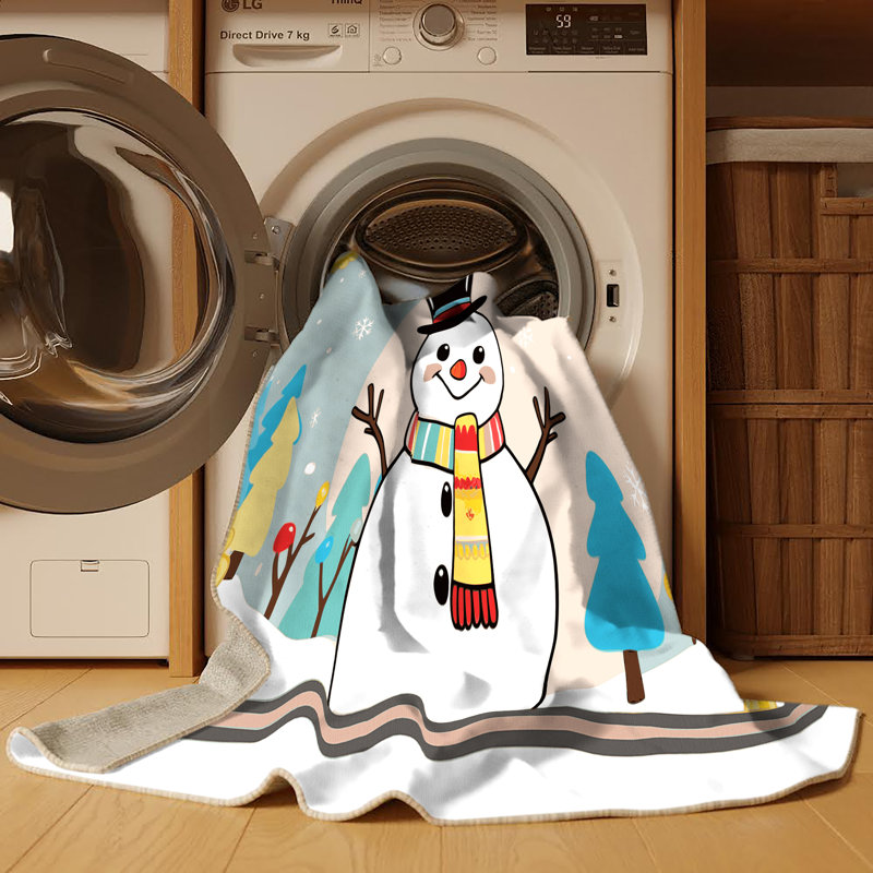 Tapis de vacances d'hiver de Noël lavable The Holiday Aisle®, Tapis de couloir 2 pi x 4 pi