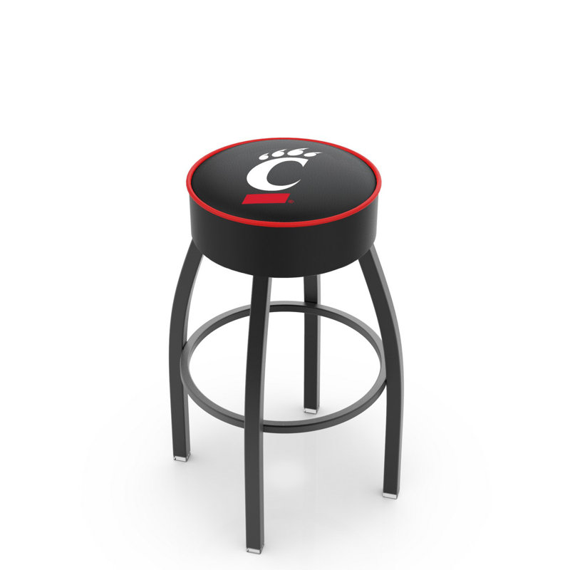 Tabouret de bar et de comptoir NCAA, Cincinnati, Noir, Tabouret de comptoir (assise de 25 po de hauteur)