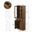 Bibliothèque standard en bois massif Filipa H 70 "x l 23"-1974812917