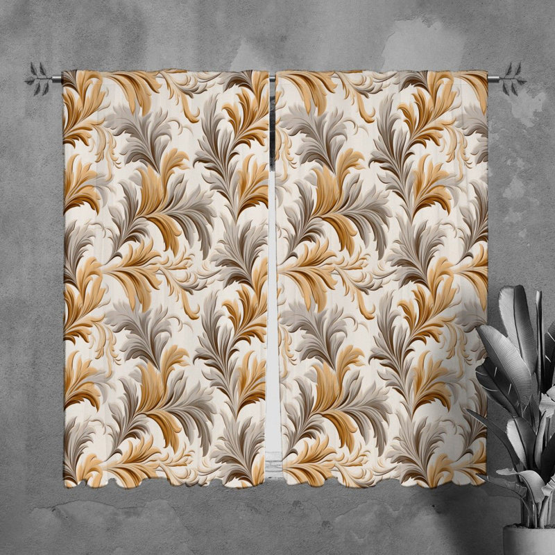 Paire de rideaux obscurcissant en polyester Mikira, L 20 po x L 82 po