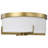 Roselle - 15 Inch Flush Mount with White Glass-100784895