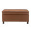 Banc de rangement en simili cuir Calletana