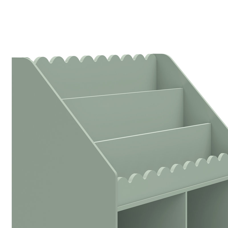 Sammy Scallop Bookcase, Green
