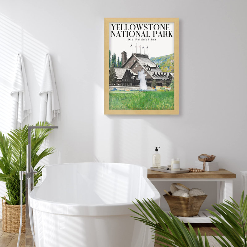 «Old Faithful Yellowstone National Park» sur papier, Naturel
