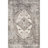 Teo Medallion Machine Washable Area Rug for Living Room Bedroom Dining Room Kitchen, Light Grey/Ivory-1597160850