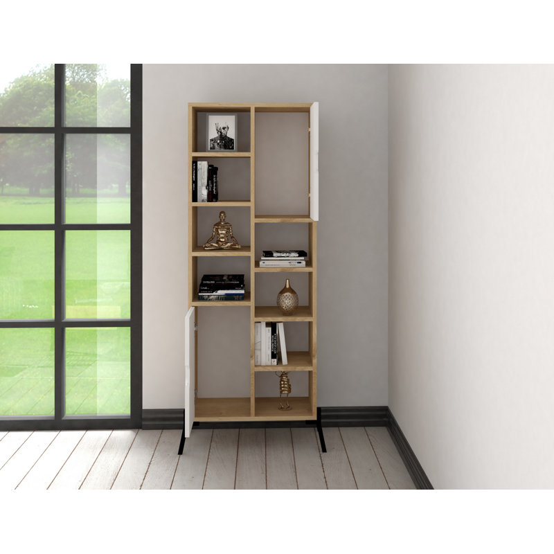 Ensemble de meubles de salon, Naturel / Blanc