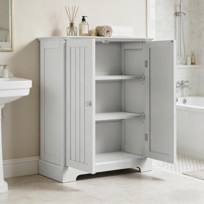 Bathroom Floor Cabinet With Doors Freestanding Storage Cupboard Bathroom Floor Cabinet With Doors Freestanding Storage Cupboard
