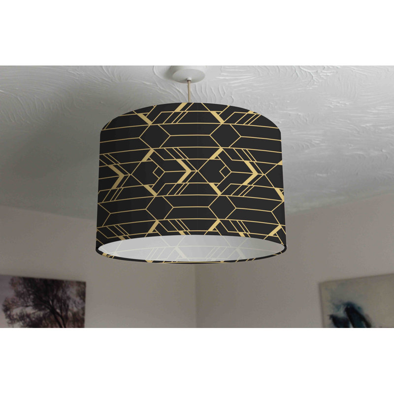 Drum Cotton Lamp Shade and Pendant Shade ( Uno ), 25cm H x 40cm W x 40cm D