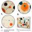 «Orange Orange Mid Century Geometric Abstractions II», reproduction sur toile encadrée-1228168642-1145912892