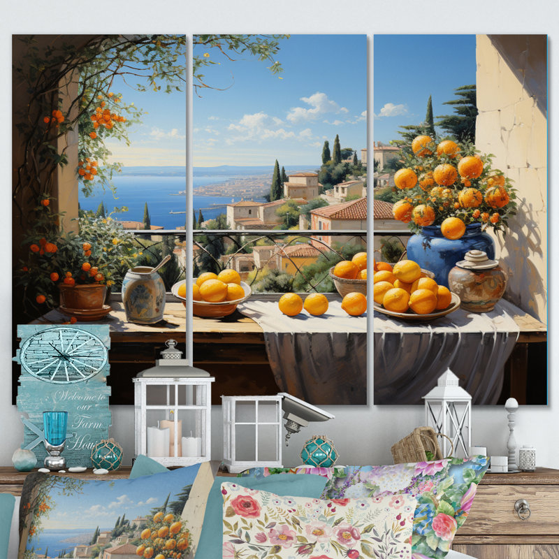 French French Bliss In Provence II - ensemble de reproductions d'art mural en métal français