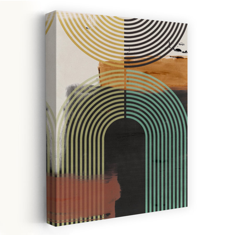 «Bolded I», art abstrait abstrait et audacieux, H 24 po x l 16 po