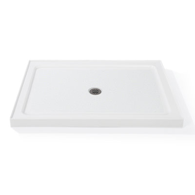Shower Base 48" L x 32" W / 60" L x 32" W, Premium Shower Pan with 304 Stainless Steel Anti-Clog Drain