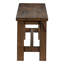 Banc de salle à manger rustique en bois massif, classique et transitionnel, profondeur 13 po, banc brun bruni pour la pièce, l 44,25 po