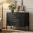3-Drawer Nightstand With Metal Legs