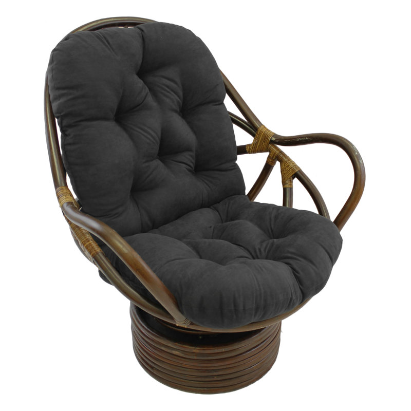 Lounge Chair Cushion, Micro Suede - Black