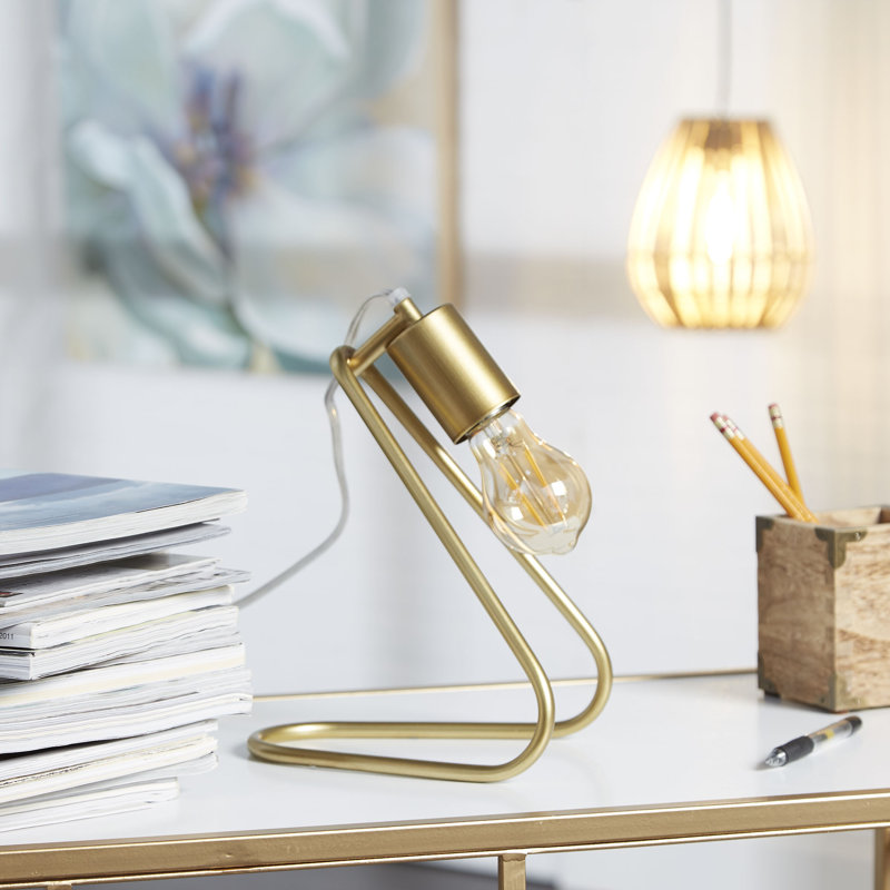 Lampe de bureau 13 po Barrows, Doré