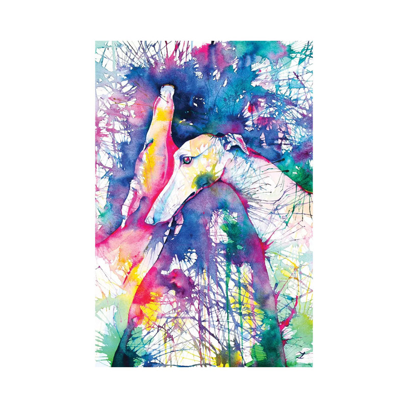 Greyhound Trance by Zaira Dzhaubaeva - Wrapped Canvas Gallery-Wrapped Canvas Giclée, 66.04 cm H x 45.72 cm W x 3.175 cm D