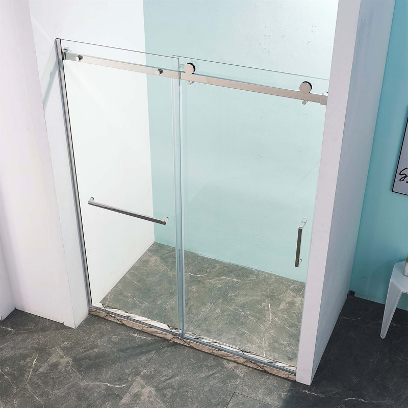 Porte de douche coulissante simple semi-cadre, 56-60 \