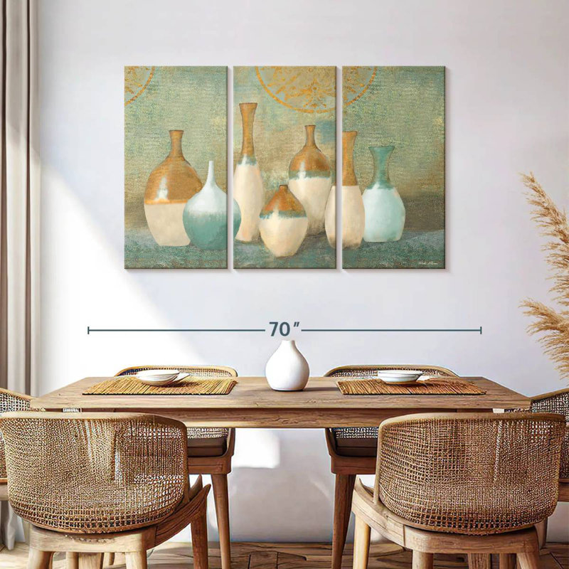 Senne Ivory Vessels, 36" H x 57" W