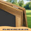 Wooden A Board Pavement Sign, 75x66x40 CM | Double Sided Outdoor Chalkboard | Heavy Duty Blackboard Sandwich Board for Cafe, Restaurant, Pub or Shop