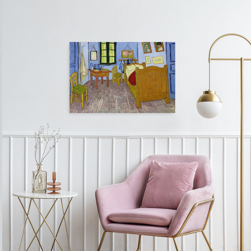 Chambre à coucher à Arles, troisième version, septembre 1889, impression d'art classique de paysage coloré et vibrant