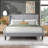 Upholstered Wingback Bed-1595370707