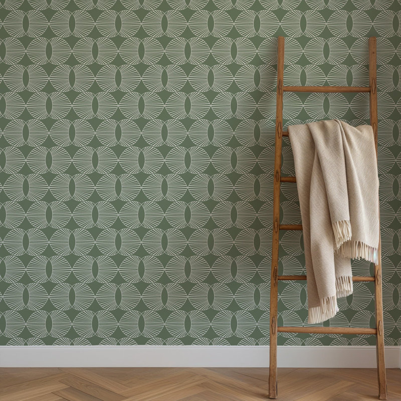 Lomé Wallpaper Roll, Sage Green, Peel & Stick, Self-adhesive