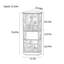 Armoire de rangement de vin d'angle