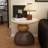 Modern Resin  Stone End Table