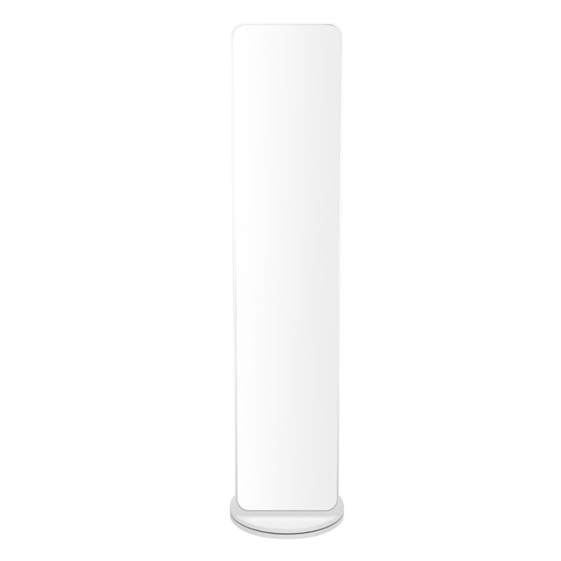 Rectangle Floor Mirror with Shelves, White