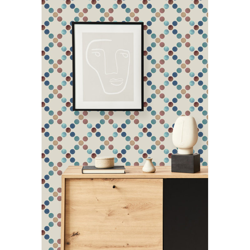 Carreau de papier peint auto-adhésif 25 po Anajae, L 2,09 pi x L 10,42 pi