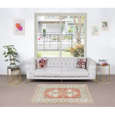 Tapis traditionnel turc, tapis fait à la main rétro, 100% laine