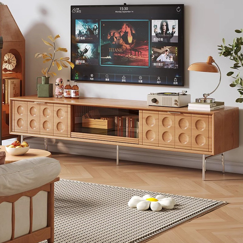 Meuble télé moderne et simple télescopique, 70.86"
