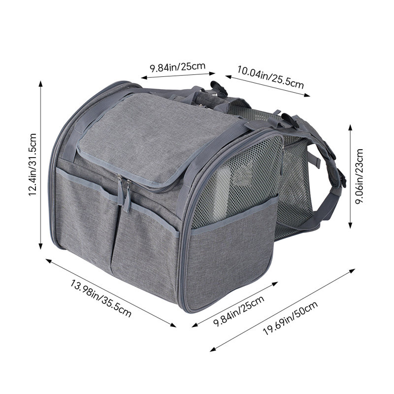 Oxford Fabric, Mesh, Metal Pet Carrier