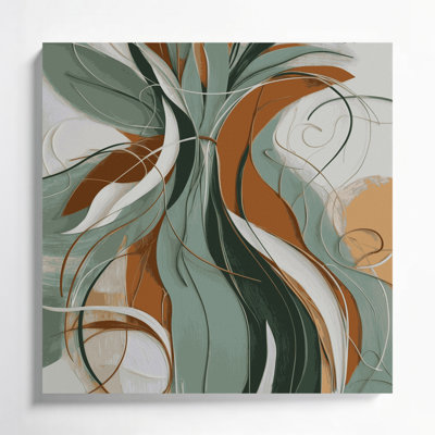 Abstrait art figuratif gris sur toile 50