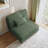 Seemab Upholstered Green Corduroy Armless Chair with Pillow Back, Single Chair Module Part For Sectional Sofa-94322394