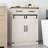 Bathroom Storage Cabinet, Freestanding Bathroom Floor Cabinet with Drawers & Doors, Farmhouse Buffet Cabinets with Adjustable Shelf, for Kitchen, Living Room, Entryway, White Brown