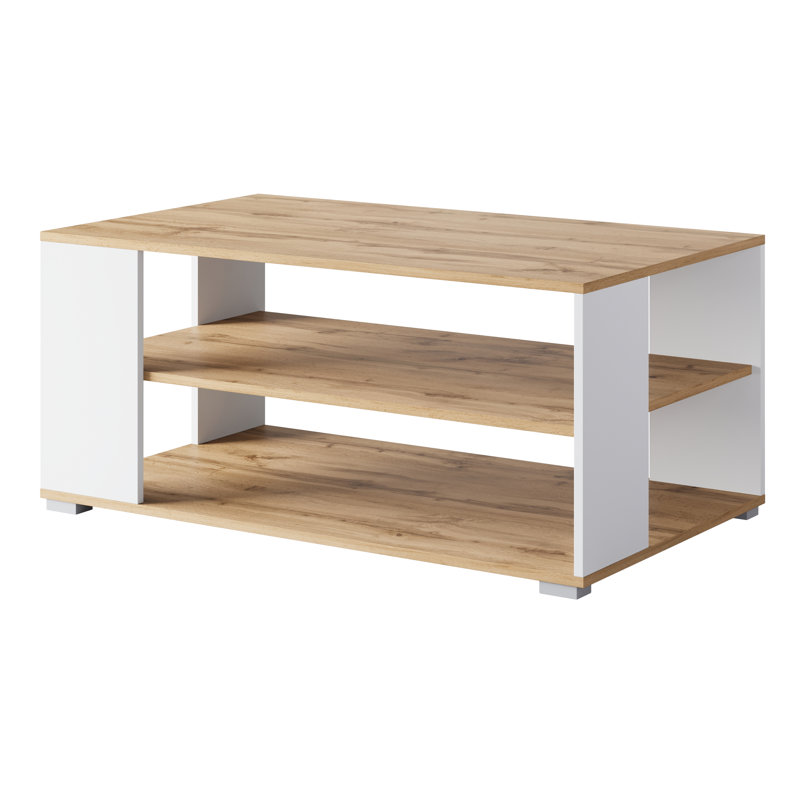 Coffee Table with Storage, Brown/Bronze