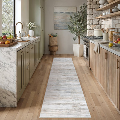 Luminae Abstract Textured Area Rug in Light Brown