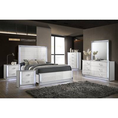 Jennie 6-Piece Bedroom Set With Led