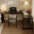 + Black L-Shaped Solid Wood desk-109691570-109691573