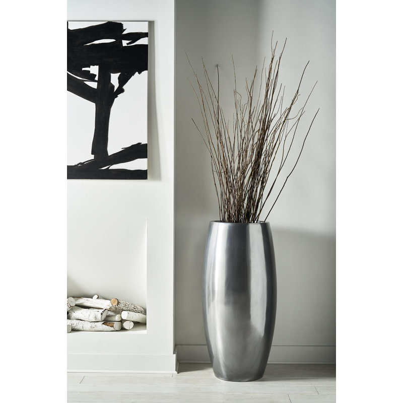 Elonga Planter, Polished Aluminum, MD