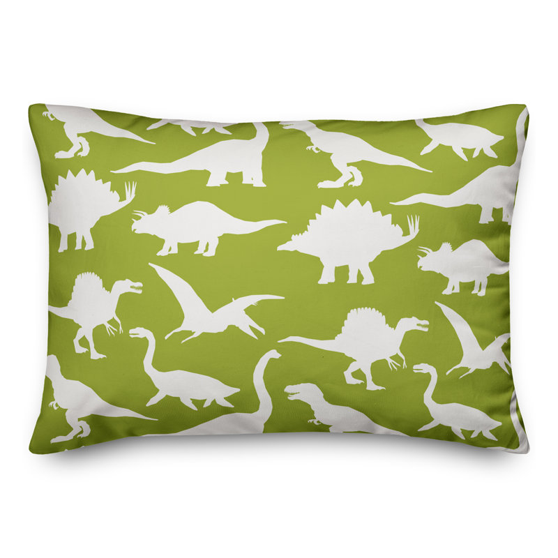 Housse de coussin rectangulaire/insert, Vert / blanc