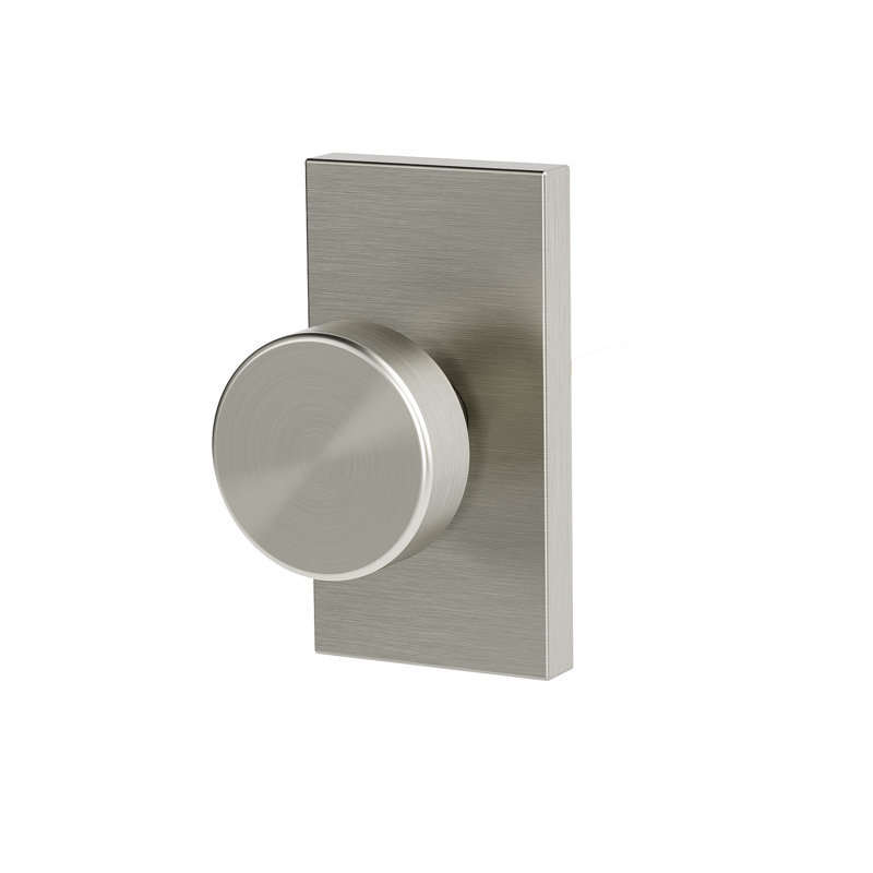 Boutons de porte en métal Coolnews Modern Grace Series, Nickel satiné