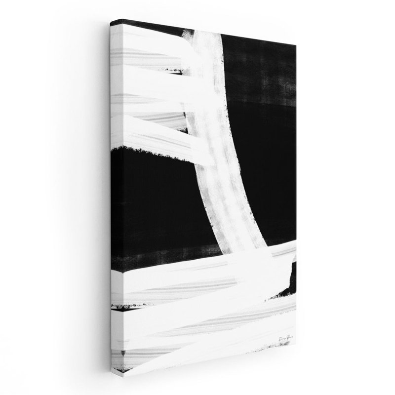 «Broken 2 Black and White», reproduction d'art sur toile, H 24 po x l 16 po