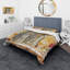 Ensemble de housse de couette avec portes grecques traditionnelles designart old-35229246