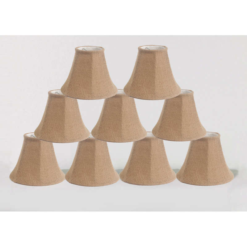 5'' H Burlap Bell Lamp Shade, Natural