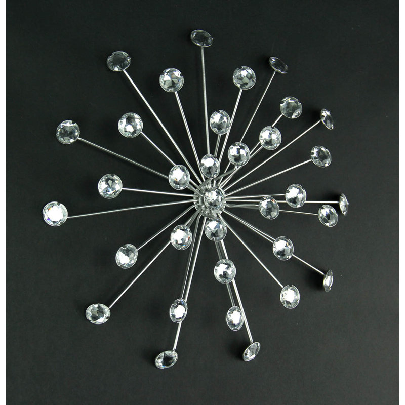 Glam Abstract Wall Decor on Metal