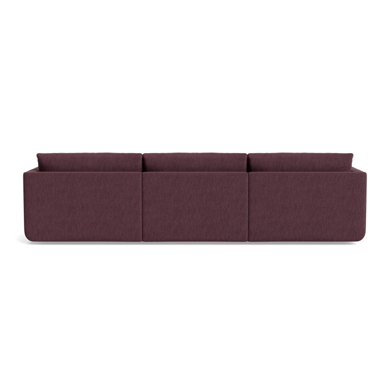 Eva Modular Sofa, Performance Weave - Aubergine